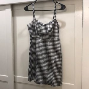 Gingham babydoll Mini Dress